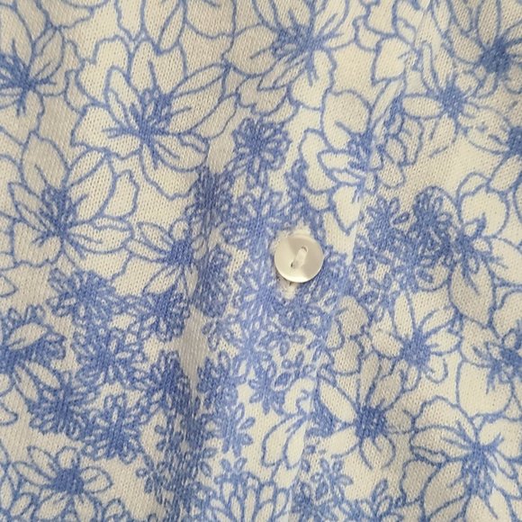 Blue & White Floral Cardigan, Loft - Picture 4 of 10